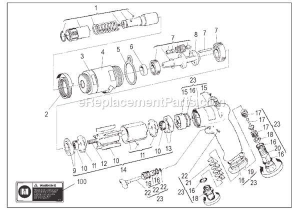 Page A Diagram and Parts List for CP2754 6151922754 Chicago Pneumatic Electric Drill